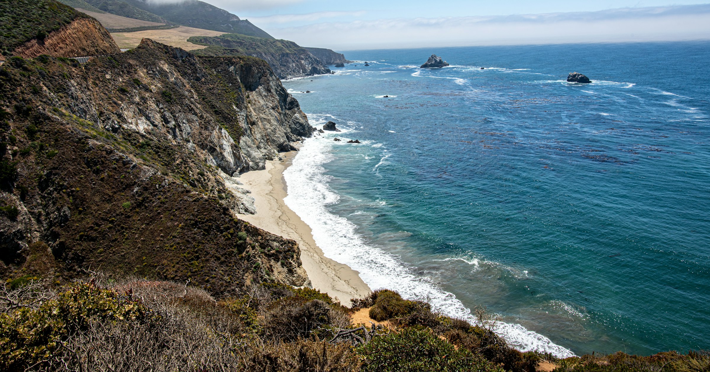 The California coastline